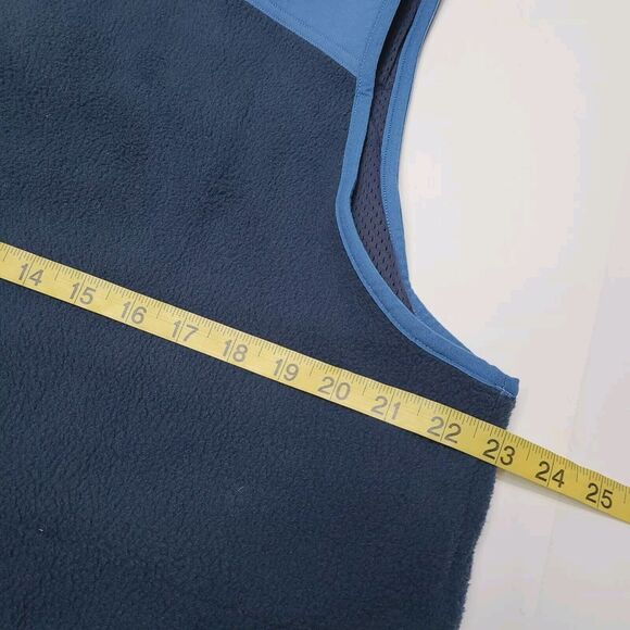 Gymshark Vibes Vest Full Zip-Up Men's Size Medium Fleece Blue Green - Picture 8 of 8